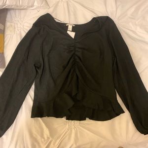 Brand new h&m blouse black